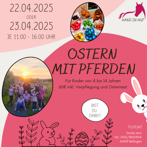 Ostern mit Pferden am 22.04. oder 23.04.2025