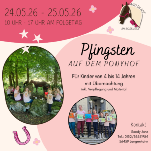 Pfingsten auf dem Rosenhof in Langenhahn im Westerwald 2026