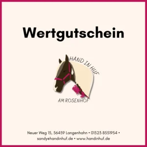 Hand in Huf Wertgutschein