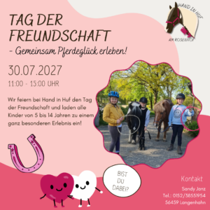 Tag der Freundschaft - 30.07.2027